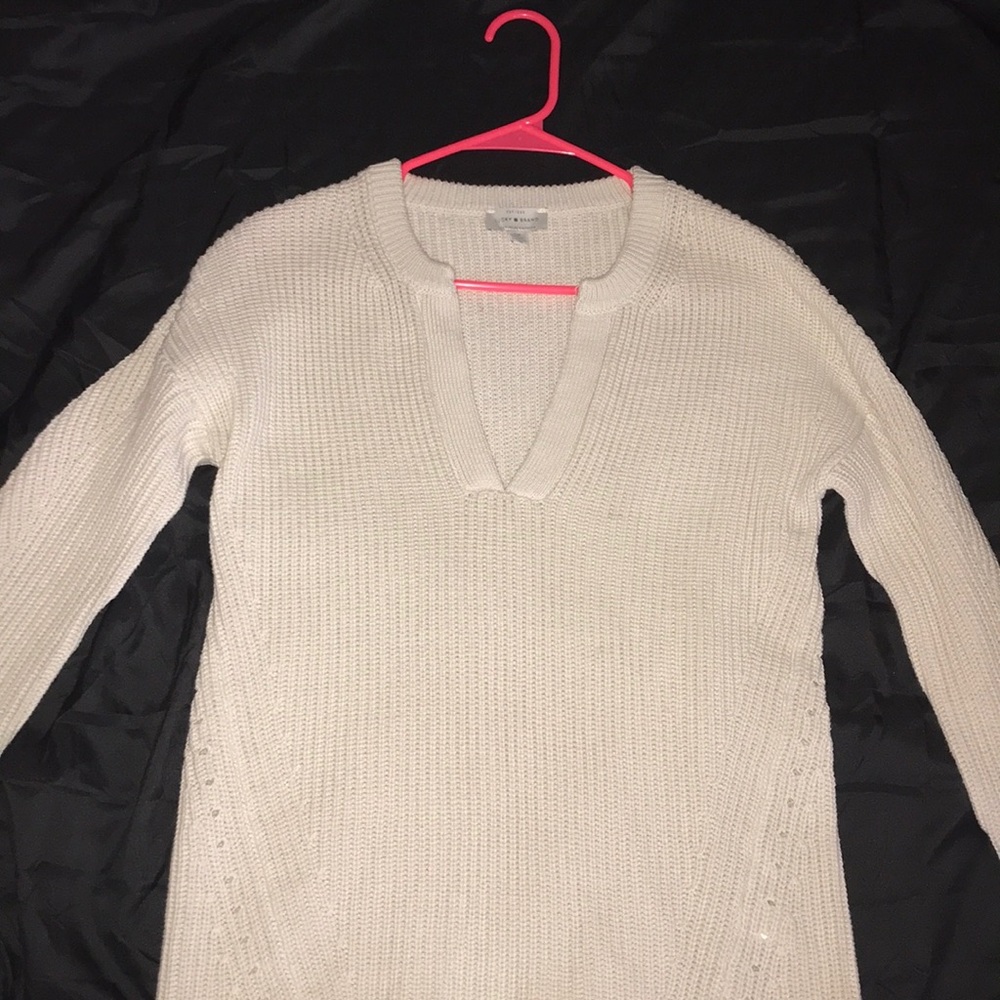 Lucky brand knitted v neck sweater